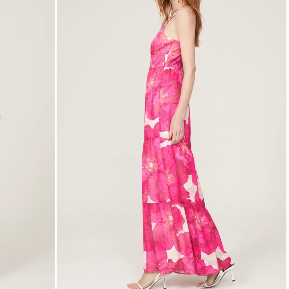 Size 2 - Slate & Willow - Pink Floral Jumpsuit Rent the Runway RTR $260 msrp - Picture 6 of 14
